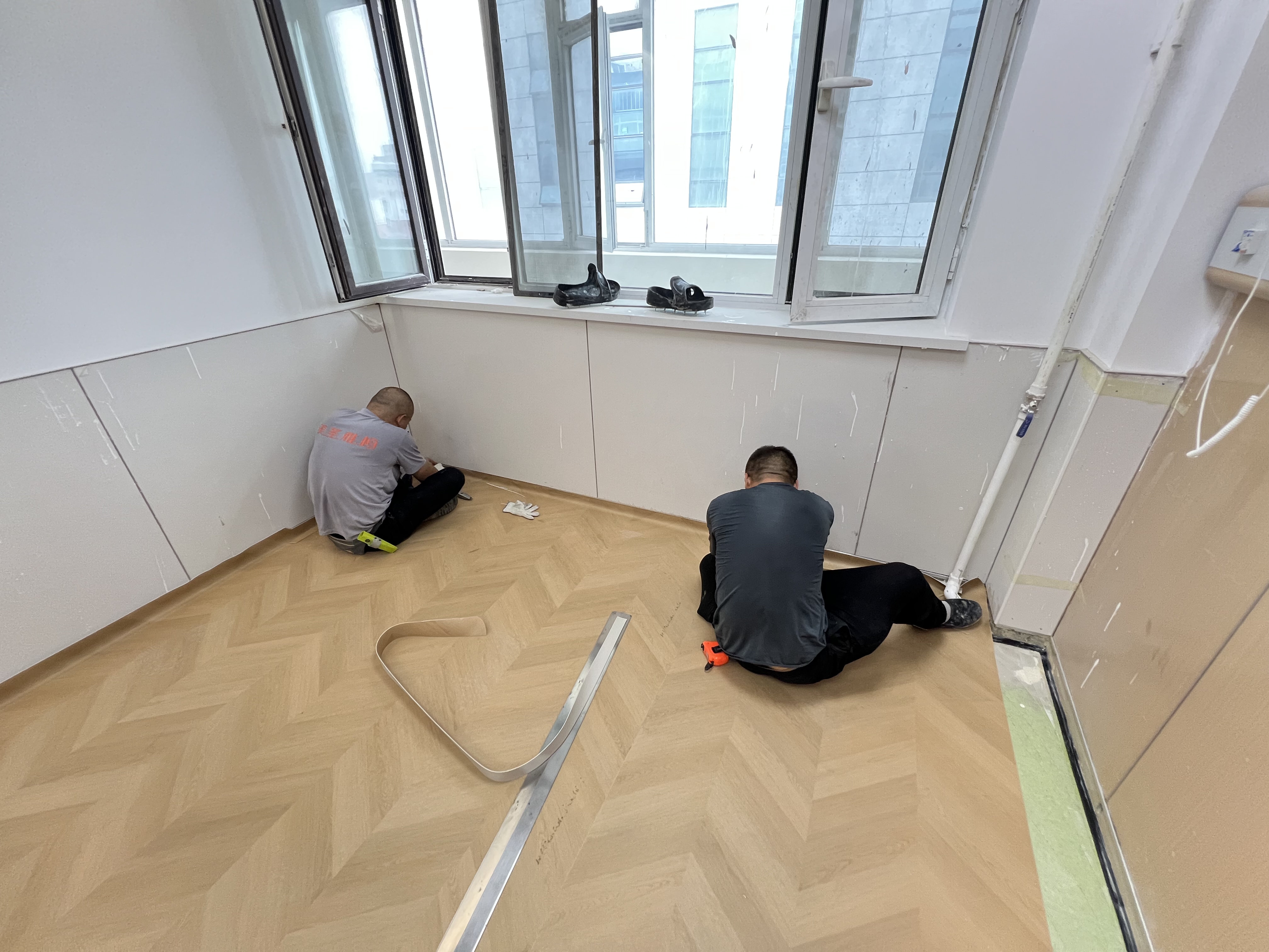 沈阳医院PVC地板改造案例｜苏家屯中心医院1000㎡弹性地材系统工程 实景图 4